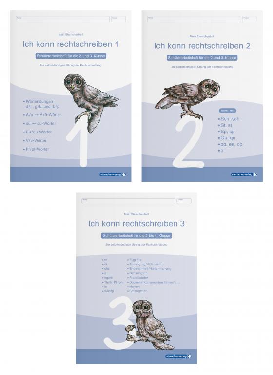 Cover-Bild Ich kann rechtschreiben 1 bis 3 - Schülerarbeitshefte für die 2. bis 4. Klasse - neues Design