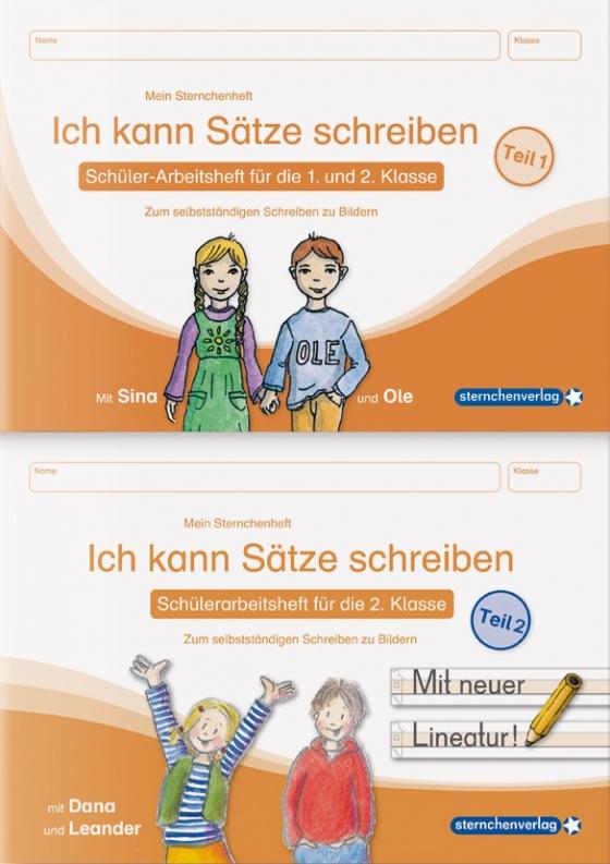 Cover-Bild Ich kann Sätze schreiben Teil 1 und 2 im Set - Schülerarbeitshefte für die 1. und 2. Klasse