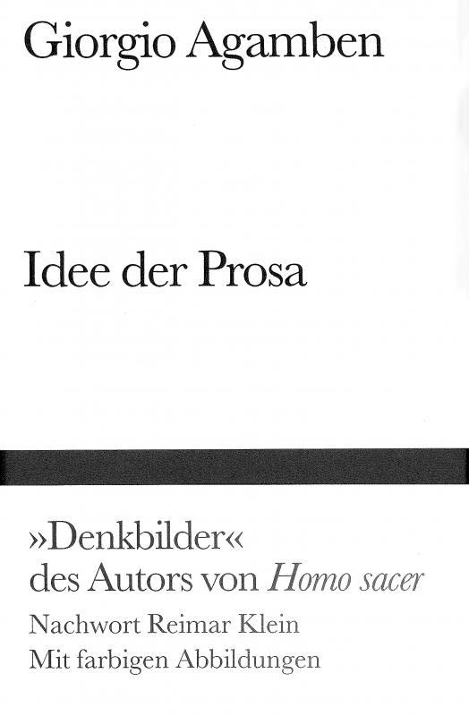Cover-Bild Idee der Prosa
