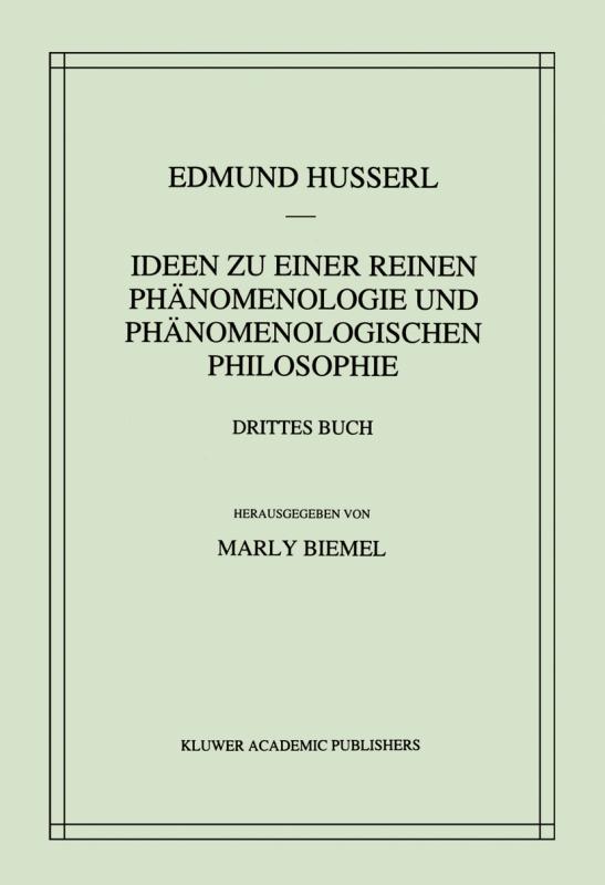 Cover-Bild Ideen zu einer reinen Phänomenologie und phänomenologischen Philosophie