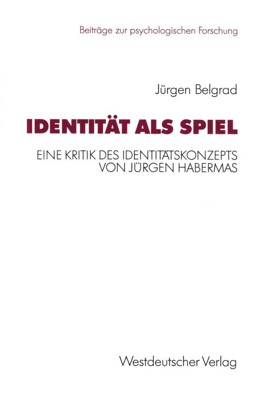 Cover-Bild Identität als Spiel