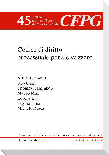 Cover-Bild Il Codice di diritto processuale penale svizzero