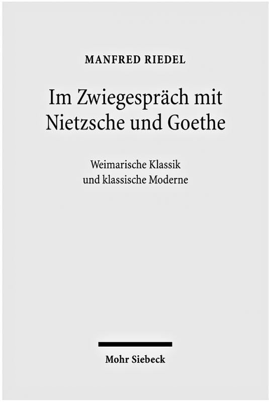 Cover-Bild Im Zwiegespräch mit Nietzsche und Goethe