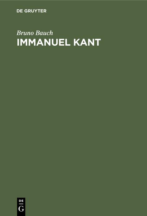 Cover-Bild Immanuel Kant