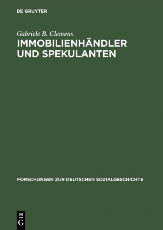 Cover-Bild Immobilienhändler und Spekulanten