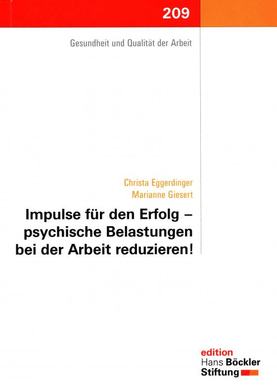 Cover-Bild Impulse für den Erfolg - psychische Belastungen bei der Arbeit reduzieren