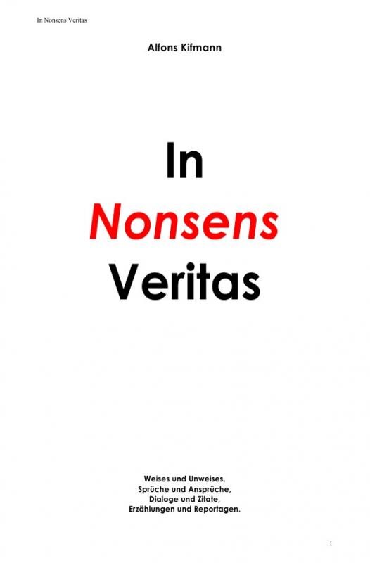 Cover-Bild In Nonsens Veritas