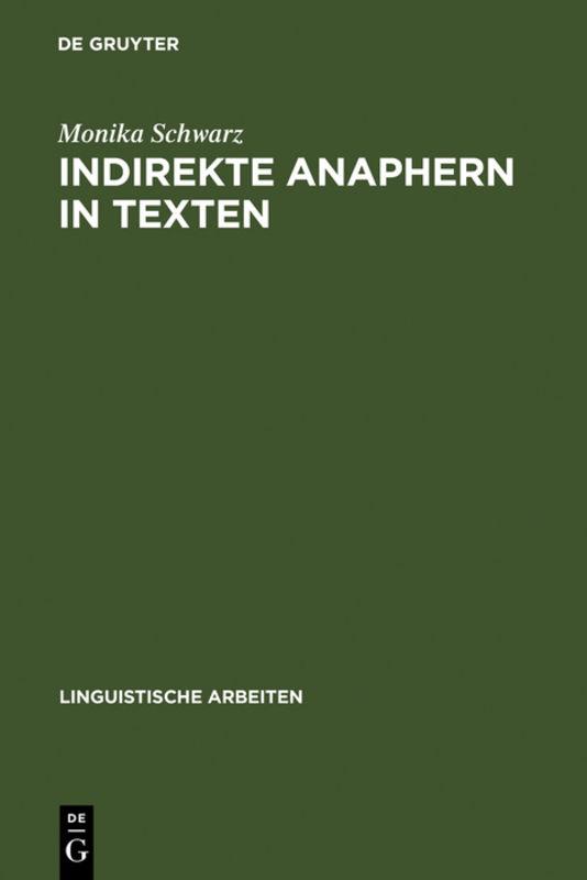 Cover-Bild Indirekte Anaphern in Texten