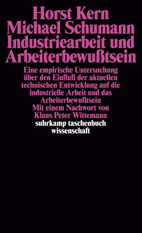 Cover-Bild Industriearbeit und Arbeiterbewußtsein