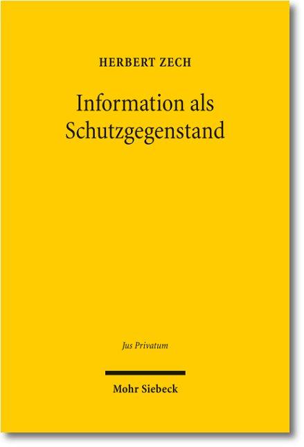 Cover-Bild Information als Schutzgegenstand