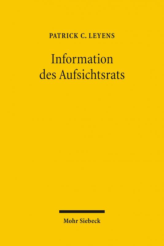 Cover-Bild Information des Aufsichtsrats