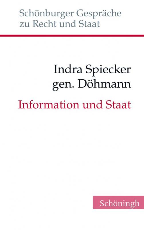 Cover-Bild Information und Staat