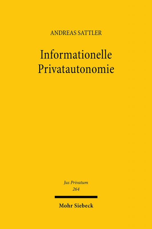 Cover-Bild Informationelle Privatautonomie