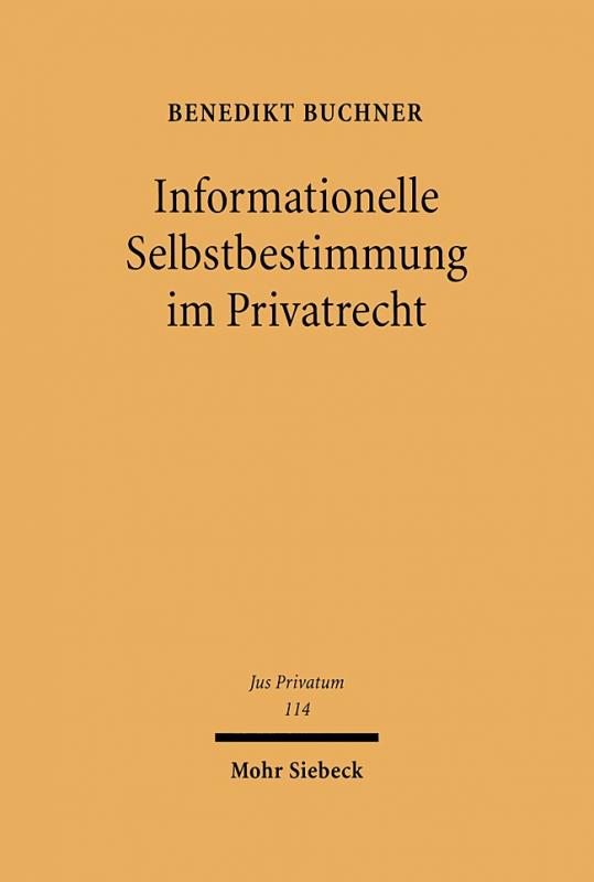 Cover-Bild Informationelle Selbstbestimmung im Privatrecht