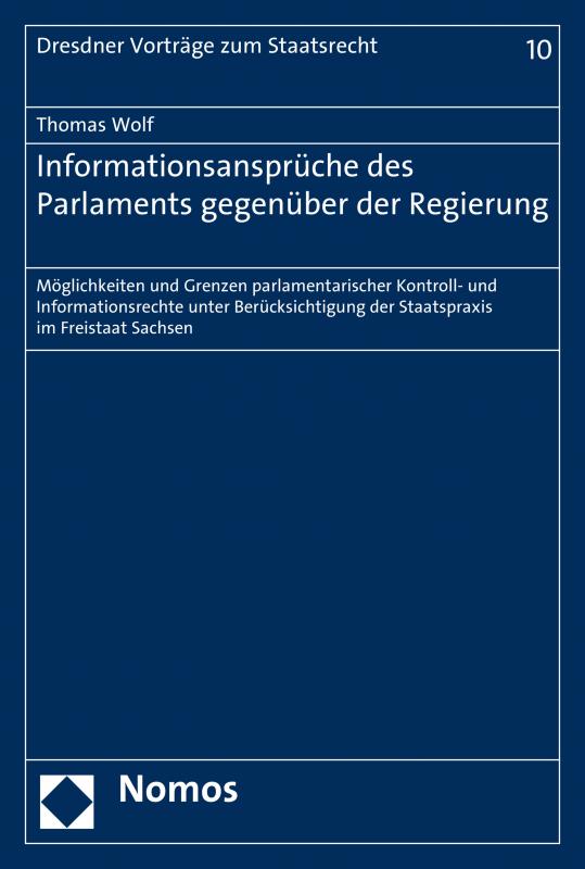 Cover-Bild Informationsansprüche des Parlaments gegenüber der Regierung