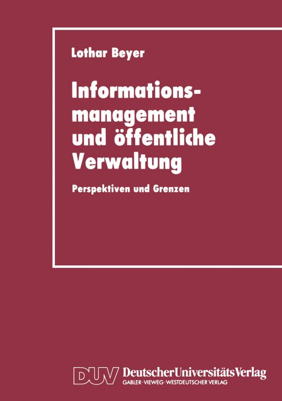 Cover-Bild Informationsmanagement und öffentliche Verwaltung