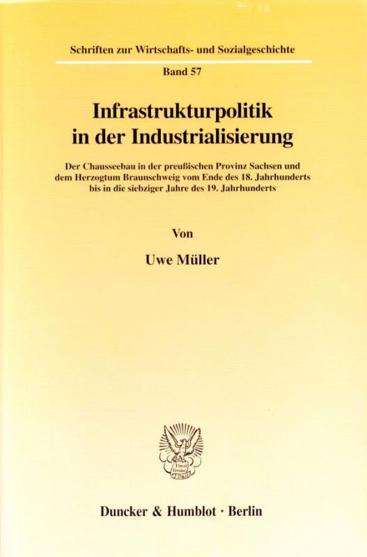 Cover-Bild Infrastrukturpolitik in der Industrialisierung.