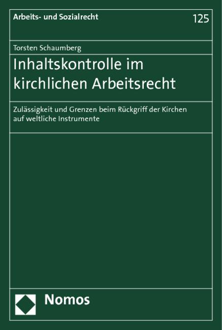 Cover-Bild Inhaltskontrolle im kirchlichen Arbeitsrecht