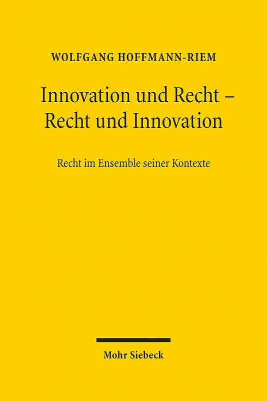 Cover-Bild Innovation und Recht - Recht und Innovation