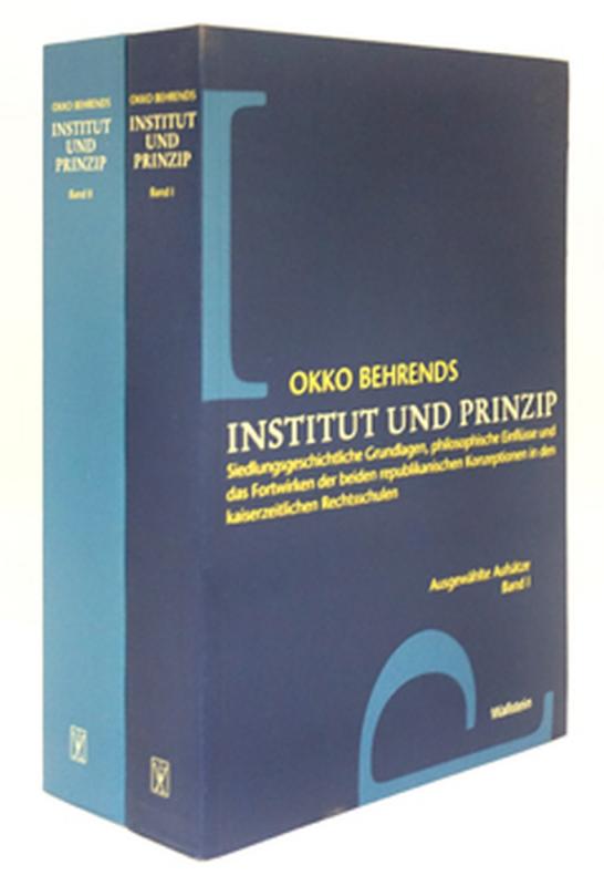 Cover-Bild Institut und Prinzip