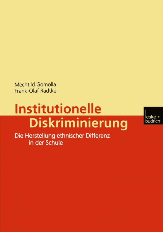 Cover-Bild Institutionelle Diskriminierung