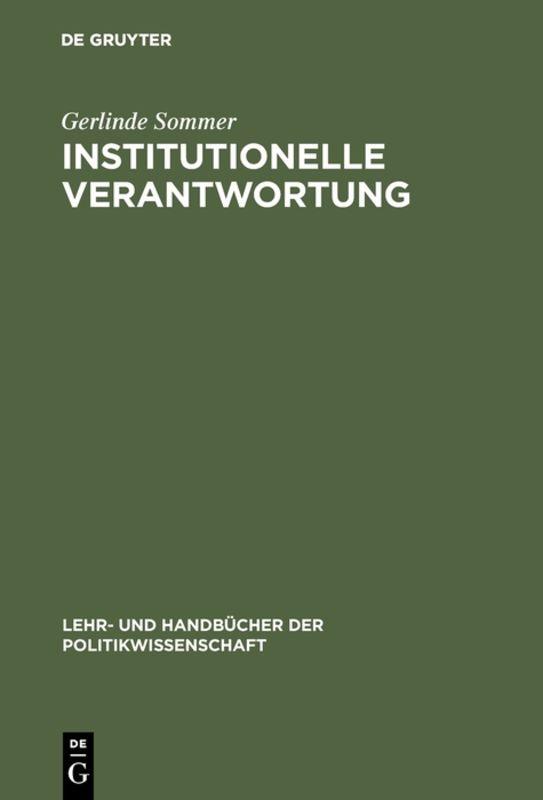 Cover-Bild Institutionelle Verantwortung