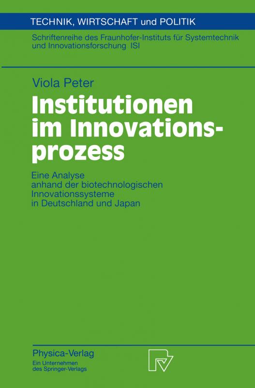 Cover-Bild Institutionen im Innovationsprozess