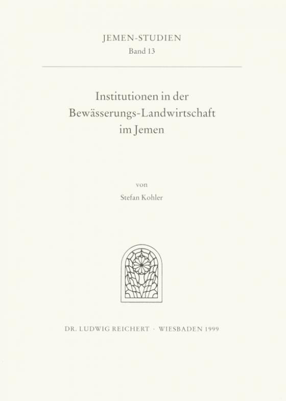 Cover-Bild Institutionen in der Bewässerungs-Landwirtschaft im Jemen