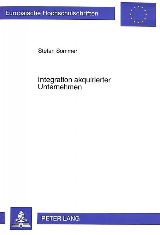 Cover-Bild Integration akquirierter Unternehmen