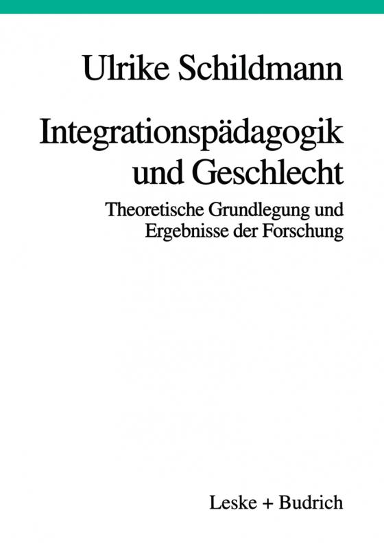 Cover-Bild Integrationspädagogik und Geschlecht