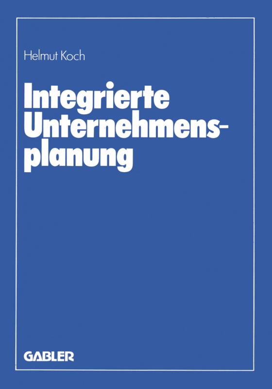 Cover-Bild Integrierte Unternehmensplanung