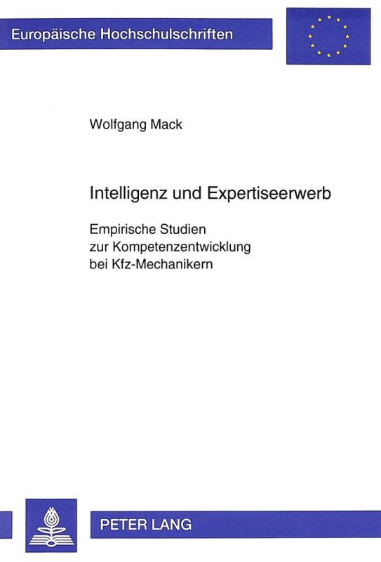 Cover-Bild Intelligenz und Expertiseerwerb