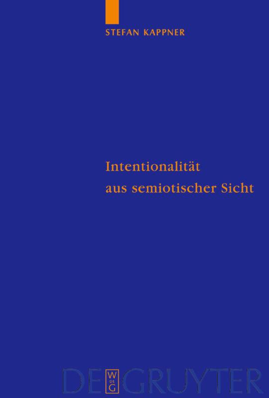 Cover-Bild Intentionalität aus semiotischer Sicht