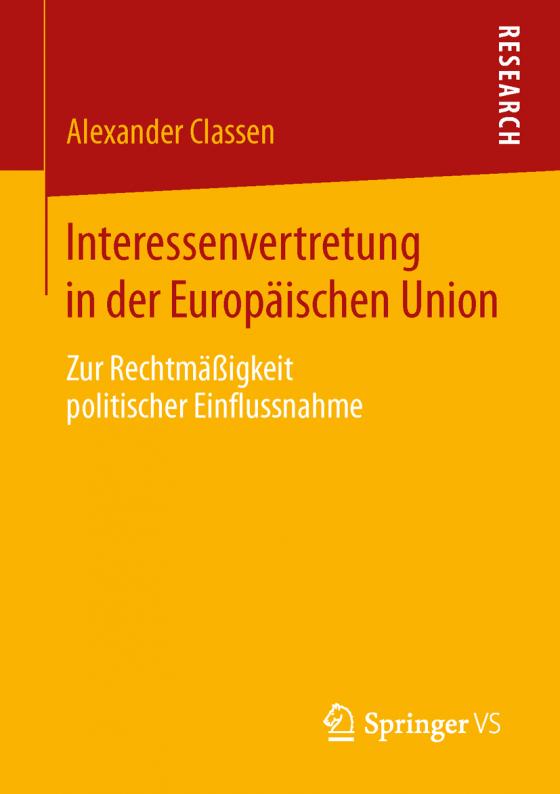 Cover-Bild Interessenvertretung in der Europäischen Union