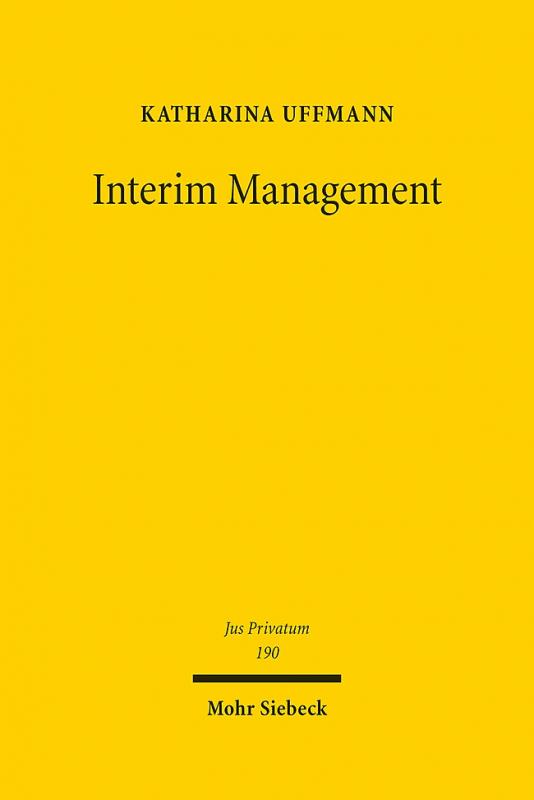 Cover-Bild Interim Management