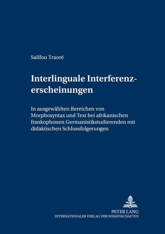 Cover-Bild Interlinguale Interferenzerscheinungen