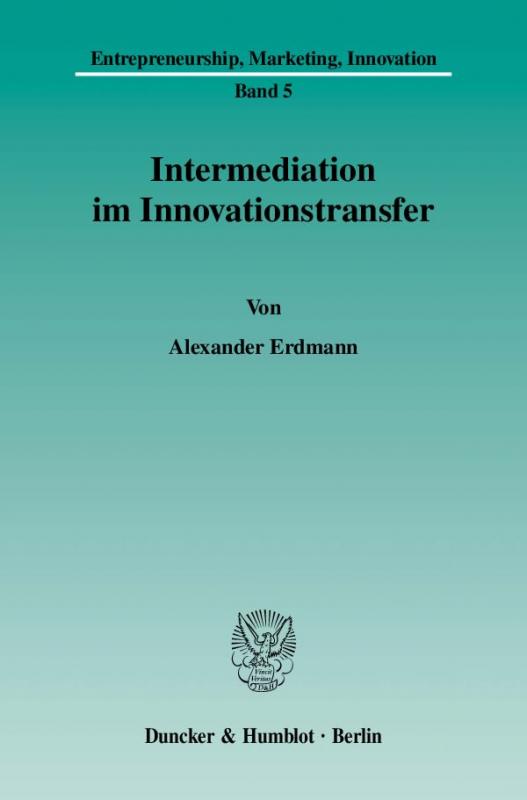 Cover-Bild Intermediation im Innovationstransfer.