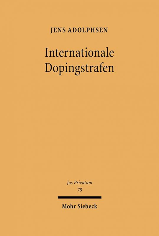 Cover-Bild Internationale Dopingstrafen