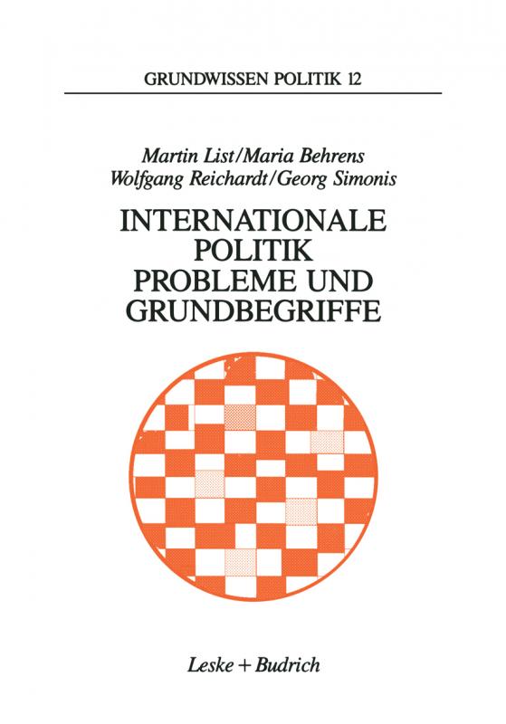 Cover-Bild Internationale Politik. Probleme und Grundbegriffe