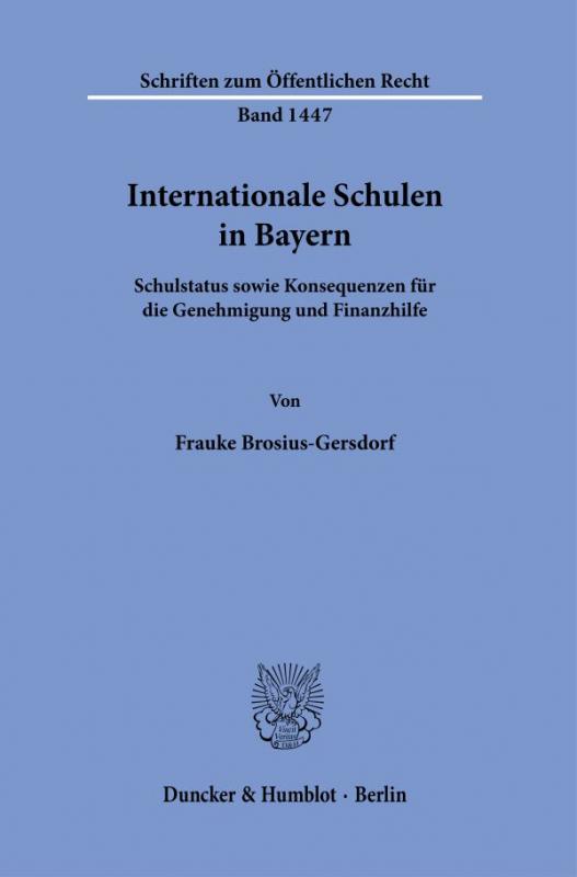 Cover-Bild Internationale Schulen in Bayern.