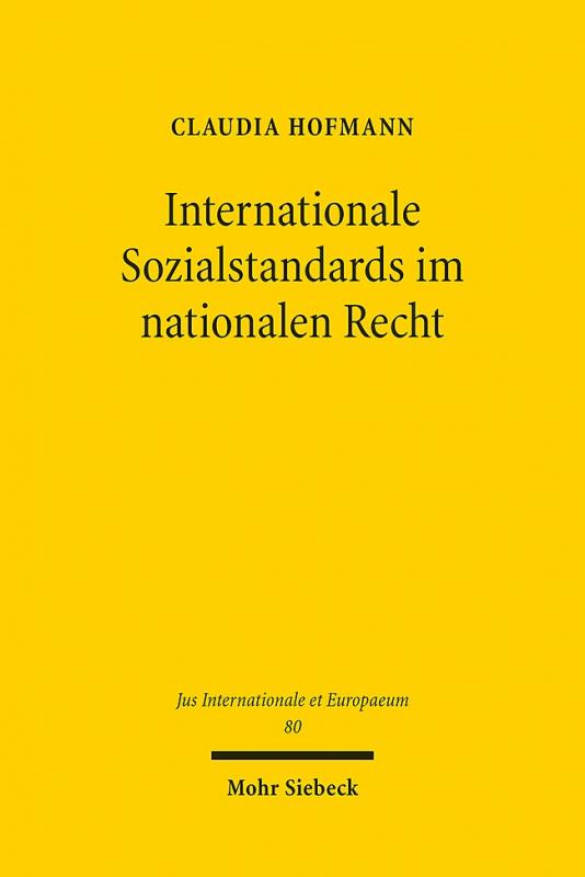 Cover-Bild Internationale Sozialstandards im nationalen Recht