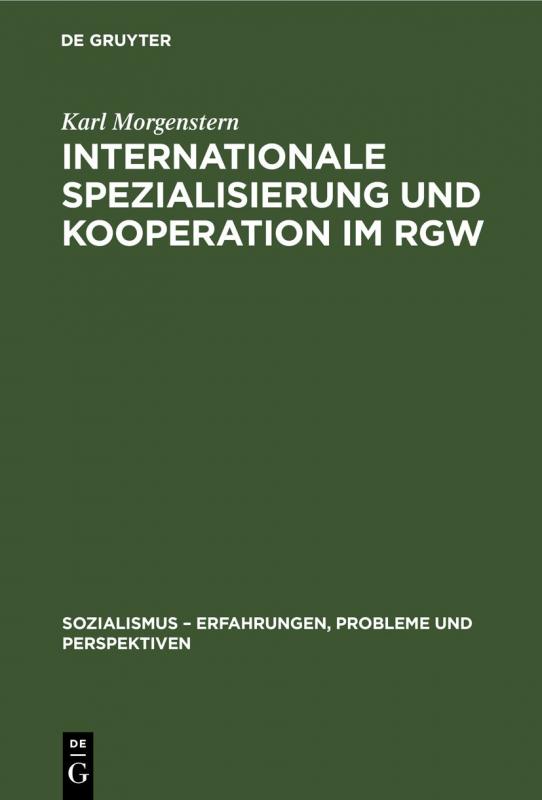 Cover-Bild Internationale Spezialisierung und Kooperation im RGW