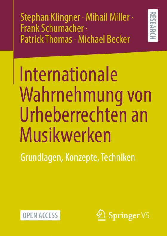 Cover-Bild Internationale Wahrnehmung von Urheberrechten an Musikwerken