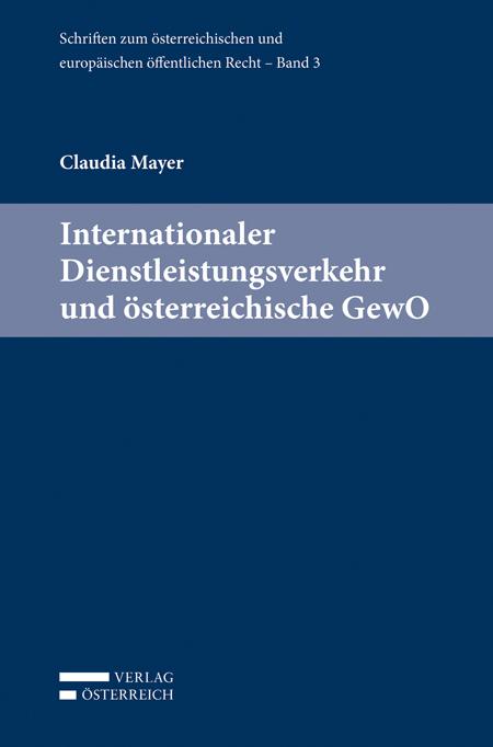 Cover-Bild Internationaler Dienstleistungsverkehr und österreichische GewO