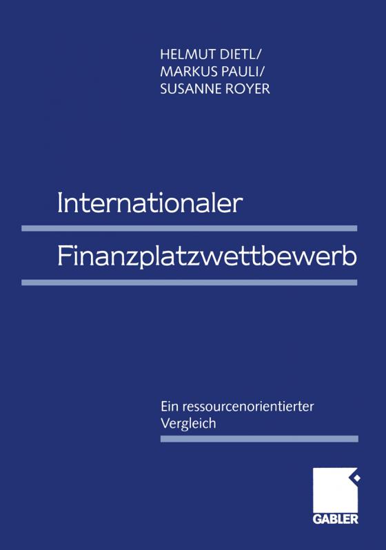 Cover-Bild Internationaler Finanzplatzwettbewerb