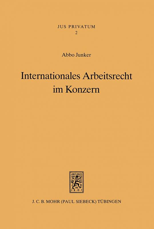 Cover-Bild Internationales Arbeitsrecht im Konzern