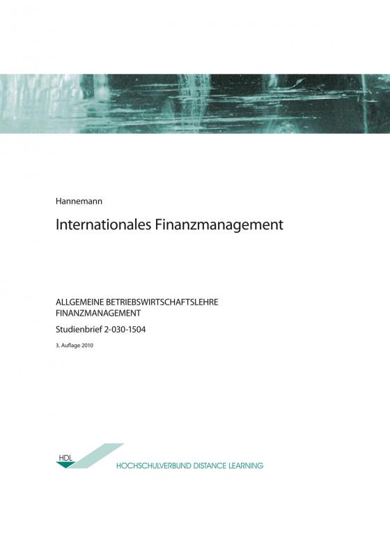 Cover-Bild Internationales Finanzmanagement