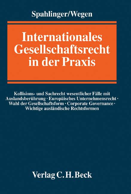 Cover-Bild Internationales Gesellschaftsrecht in der Praxis