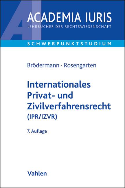 Cover-Bild Internationales Privat- und Zivilverfahrensrecht (IPR/IZVR)