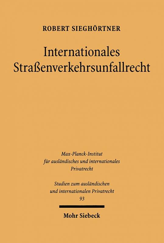 Cover-Bild Internationales Straßenverkehrsunfallrecht